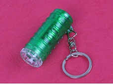 Green Plastic LED Keychain Light
